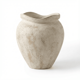 Tomar Fiber Cement 46cm Planter - Rustic White - Laura James