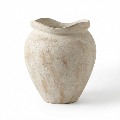 Tomar Fiber Cement 46cm Planter - Rustic White - Laura James