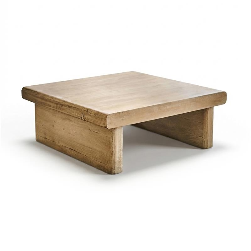 Nevaeh Rectangular Coffee Table - Chalked Mango Wood - Laura James