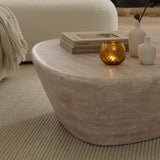 Alder 107cm Limewash Freeform Coffee Table - Laura James 