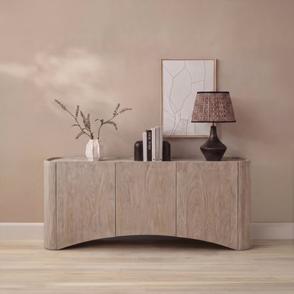 Octavia 3 Door Tall Sideboard - Limewash - Laura James 
