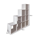 Cara 10 Cube Storage Unit - Chalk White Bookcase