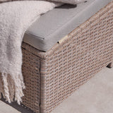 10 Seater Rattan Cube Outdoor Dining Set -  Natural Brown Weave - Laura James