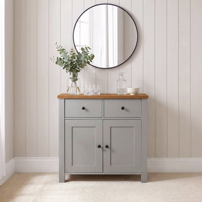 Bampton 2 Door Sideboard - Stone Grey - Laura James 