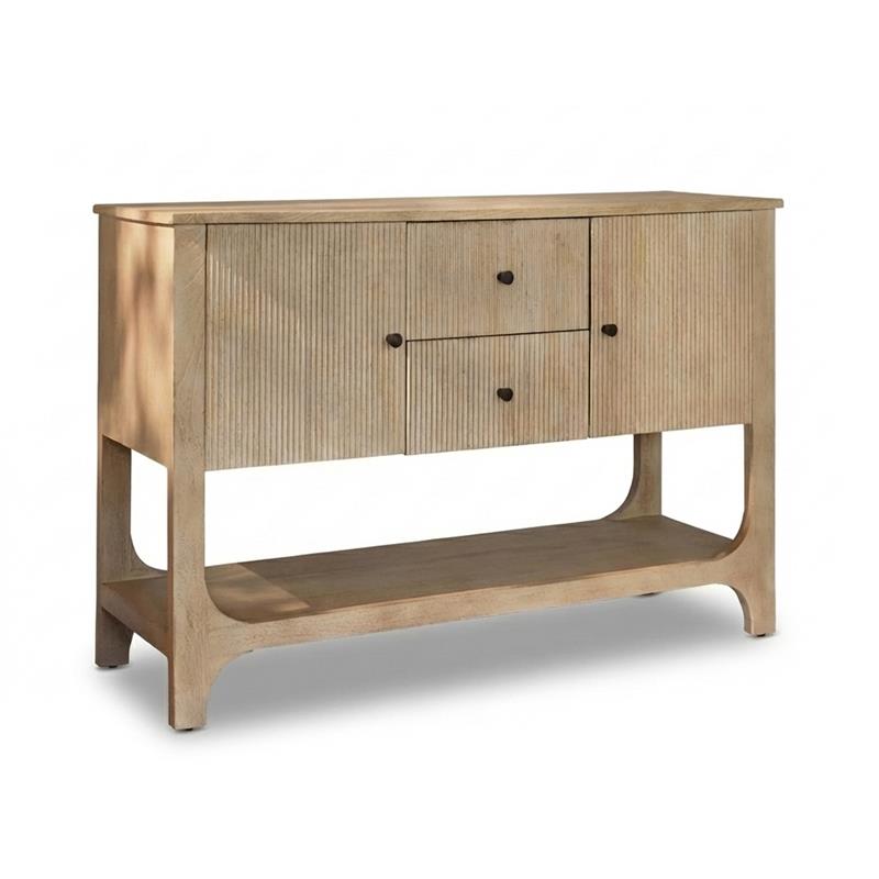 Jade 2 Door 2 Drawer Sideboard - Chalked Mango Wood - Laura James