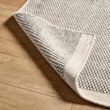 Atcham 300x400cm Wool/Cotton Rug - Black & Natural - Laura James 