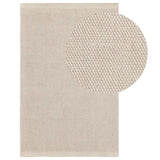 Atcham Clay/Natural Pebble Wool and Cotton Rug - Laura James

