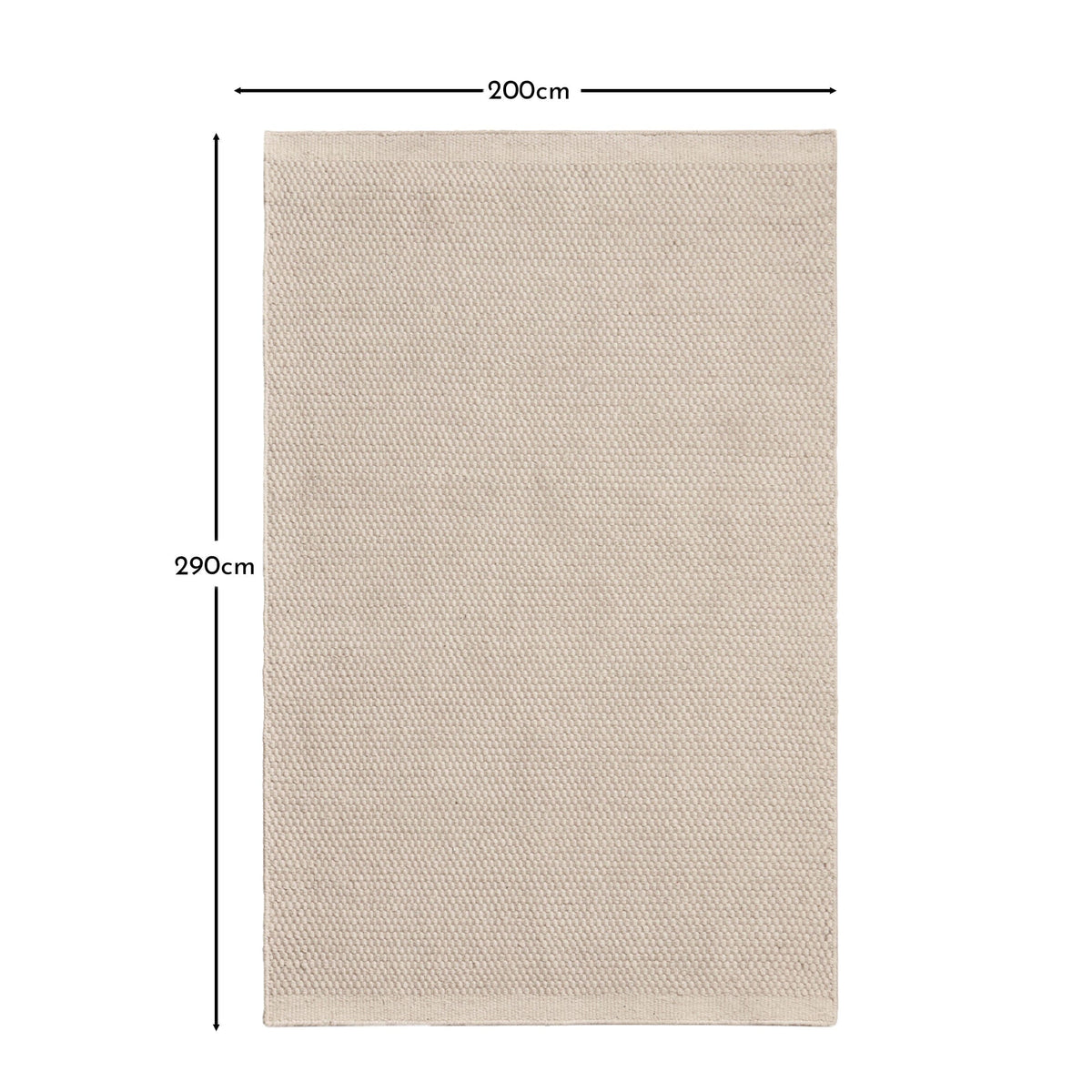 Clay Wool Rug Large Cotham Clay and Natural Striped Wool and Cotton Rug - 200x290cm - Laura ...