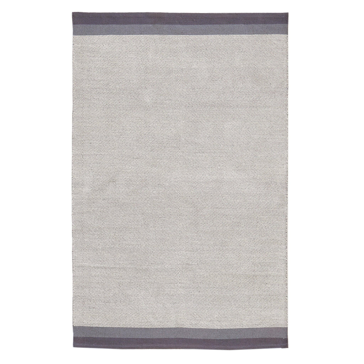 Elston cotton rug - mist grey - 160cm x 230cm - Laura James