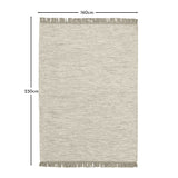 Hanbury Wool/Cotton Rug - Clay & Natural - 160 x 230cm