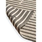 Rushall Wool and Cotton Rug - Gunmetal Grey - 160 x 230cm