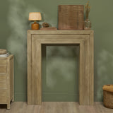 Riley 100cm Fireplace Surround - Chalked Mango Wood - Laura James 
