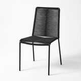 Ryder Dining Chair Set of 2 - Black Rope - Laura James
