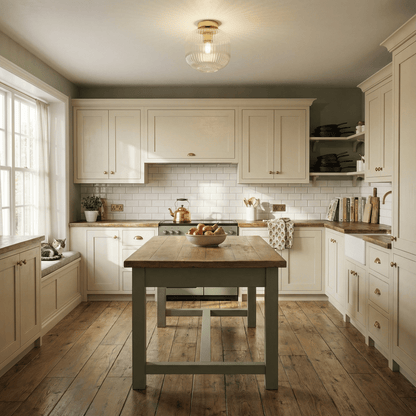 Elland 21cm Glass Pendant Light - Gold - Laura James