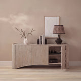 Octavia 3 Door Tall Sideboard - Limewash - Laura James 