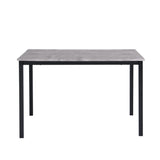 Milo dining table - 6 seater - concrete effect and black - Laura James