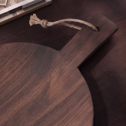 Beenham 50cm Rectangular Wooden Serving Board - Coffee Brown Mango Wood - Laura James 