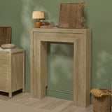 Riley 100cm Fireplace Surround - Chalked Mango Wood - Laura James 
