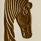 Newbury 44cm Metal Horse Ornament - Gold