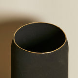 Outlet - Chaldon 17cm Metal Vase - Black