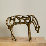Outlet - Newbury 25cm Metal Horse Ornament - Gold