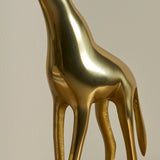 Nakuru Standing Metal Giraffe Ornament - Gold