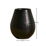 Hale 13.5cm Metal Candle Holder - Black Bronze


