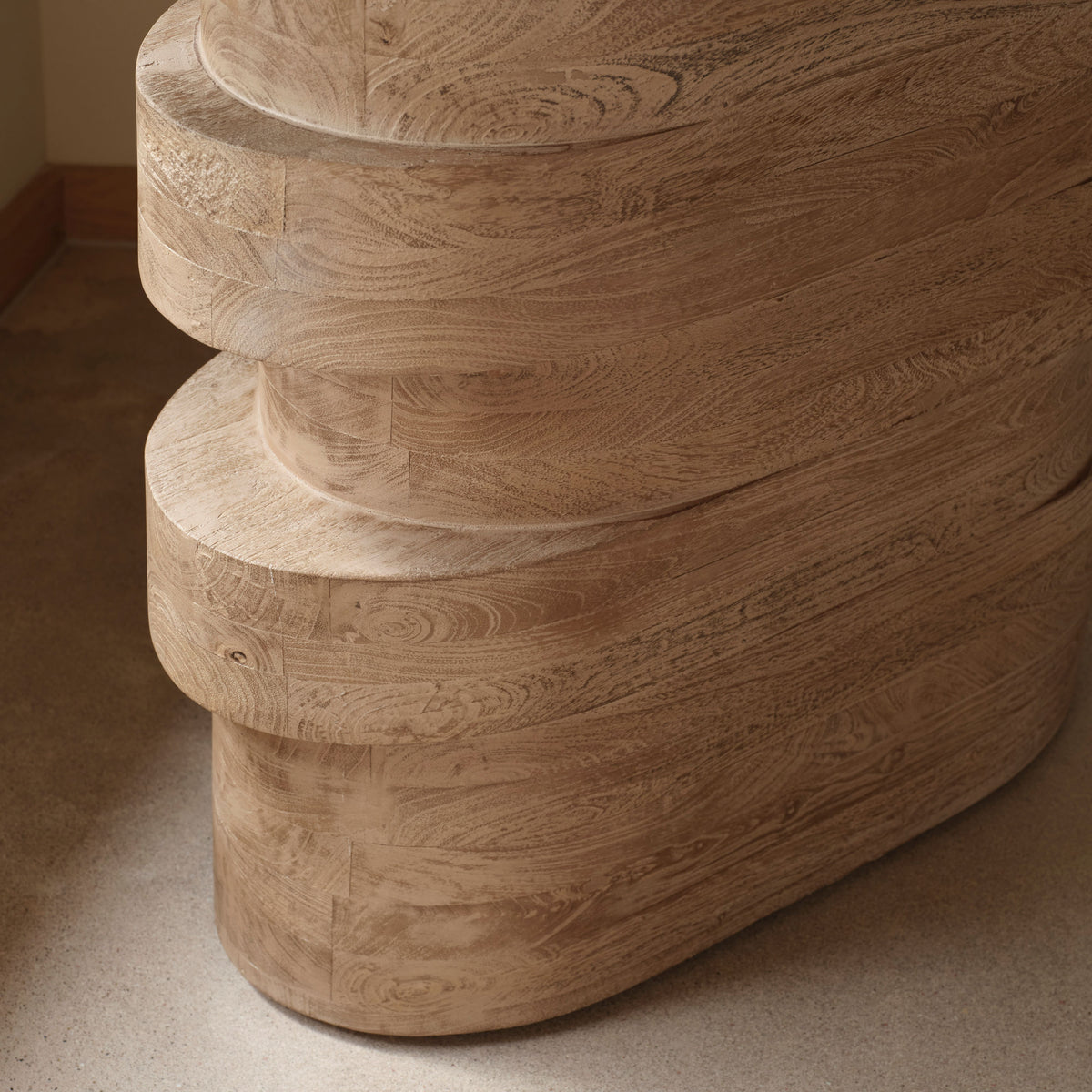 Adam 140cm Almond Brown & Lady Grey Marble Oval Console Table - Laura James 