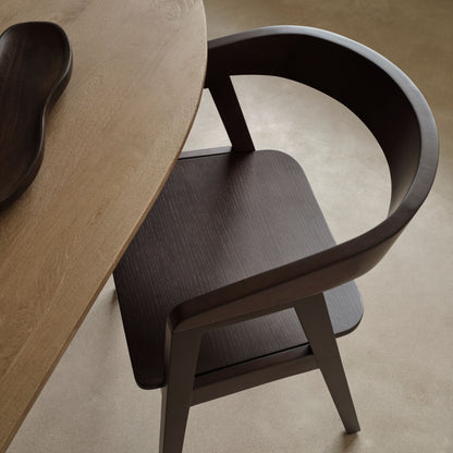 Ella Coffee Brown Dining Armchairs - Set of 2