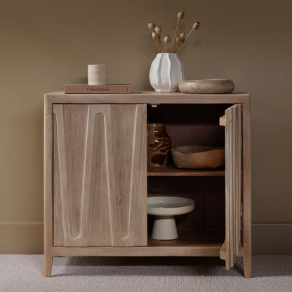 Bastian 2 Door Sideboard - Limewash - Laura James 