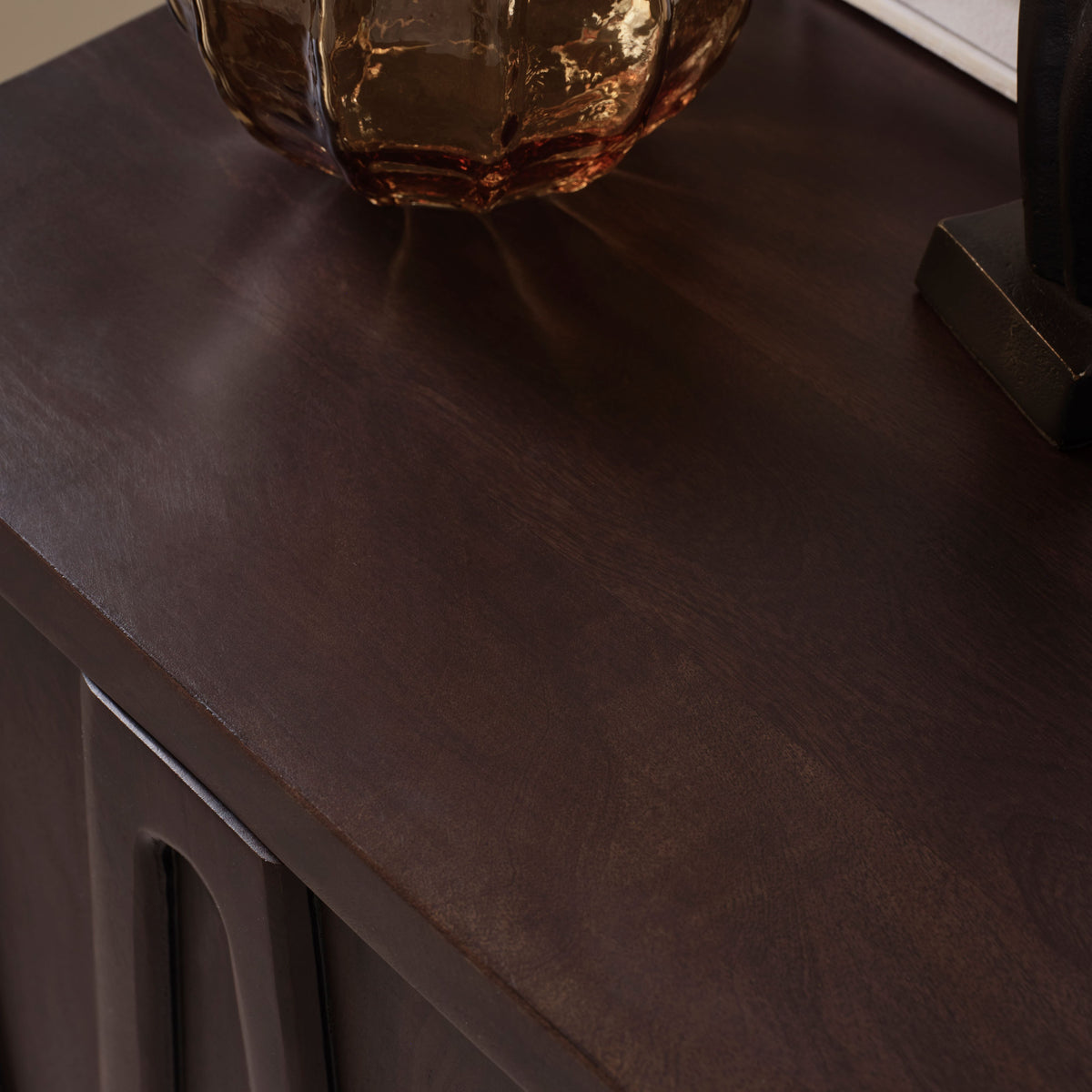 Bastian 2 Door Sideboard - Coffee Brown Mango Wood - Laura James 