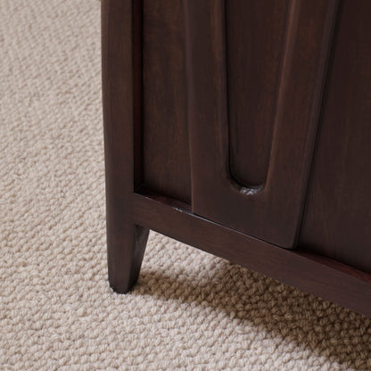Bastian 4 Door Sideboard - Coffee Brown Mango Wood - Laura James 