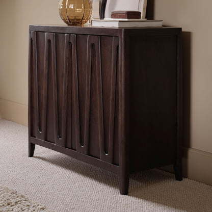 Bastian 2 Door Sideboard - Coffee Brown Mango Wood - Laura James 