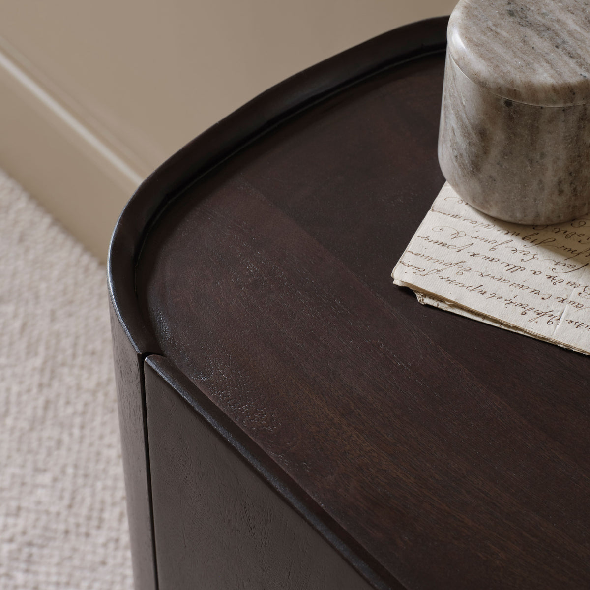 Octavia 3 Door Sideboard - Coffee Brown Mango Wood - Laura James 