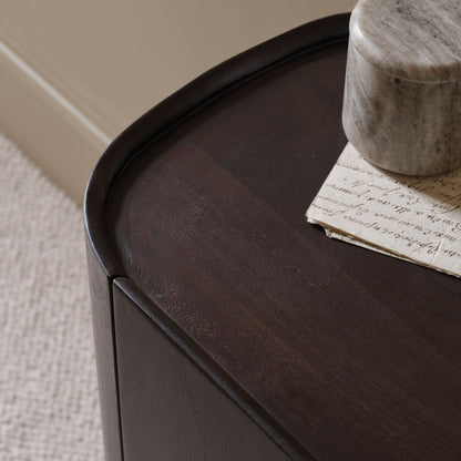 Octavia 3 Door Sideboard - Coffee Brown Mango Wood - Laura James 