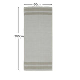 Eluru 200x60cm PET Runner Rug - Off White & Clay - Laura James 