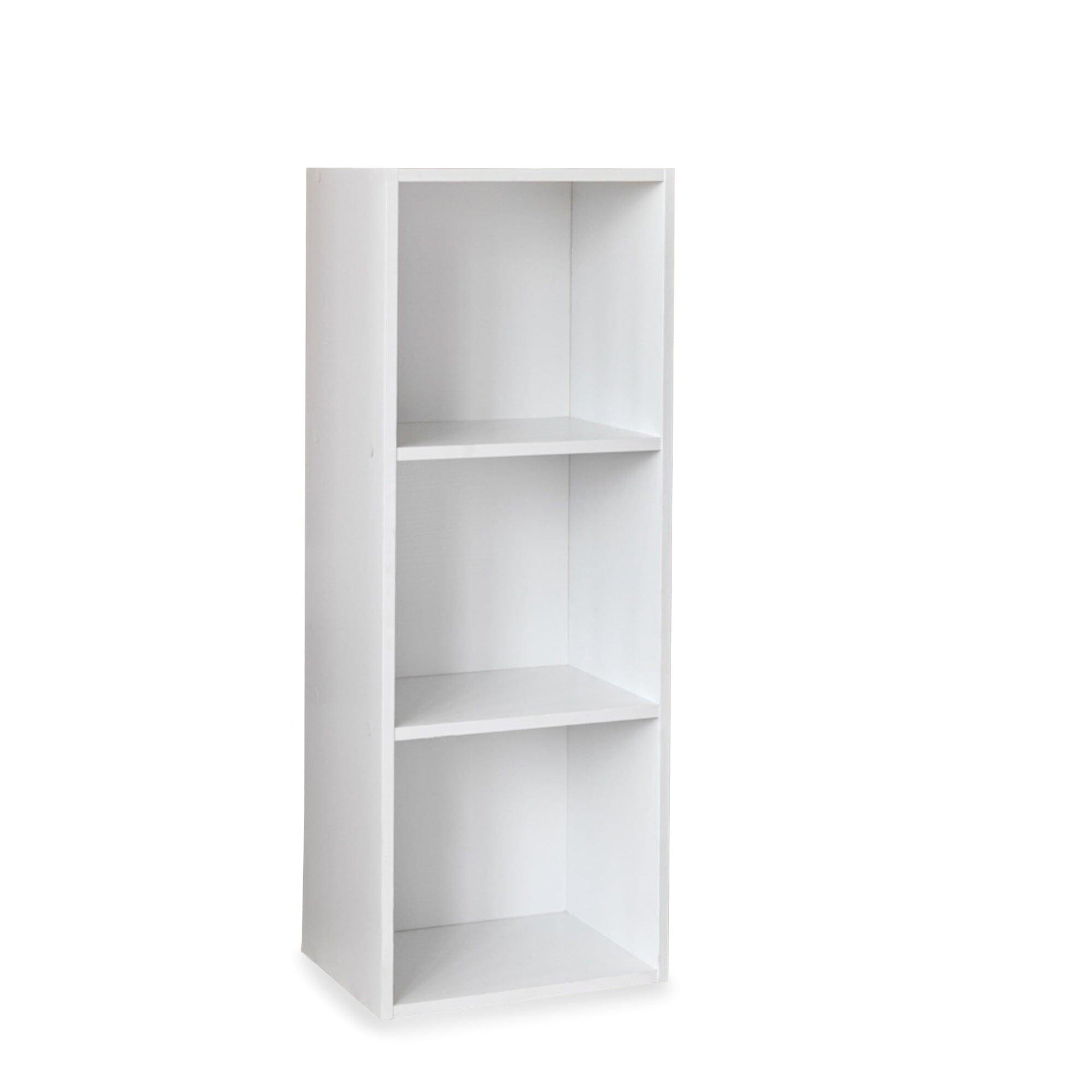 Cara 3 Tier Storage Unit Chalk Bookcase