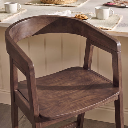 Ella Bar Stool - Coffee Brown - Laura James 