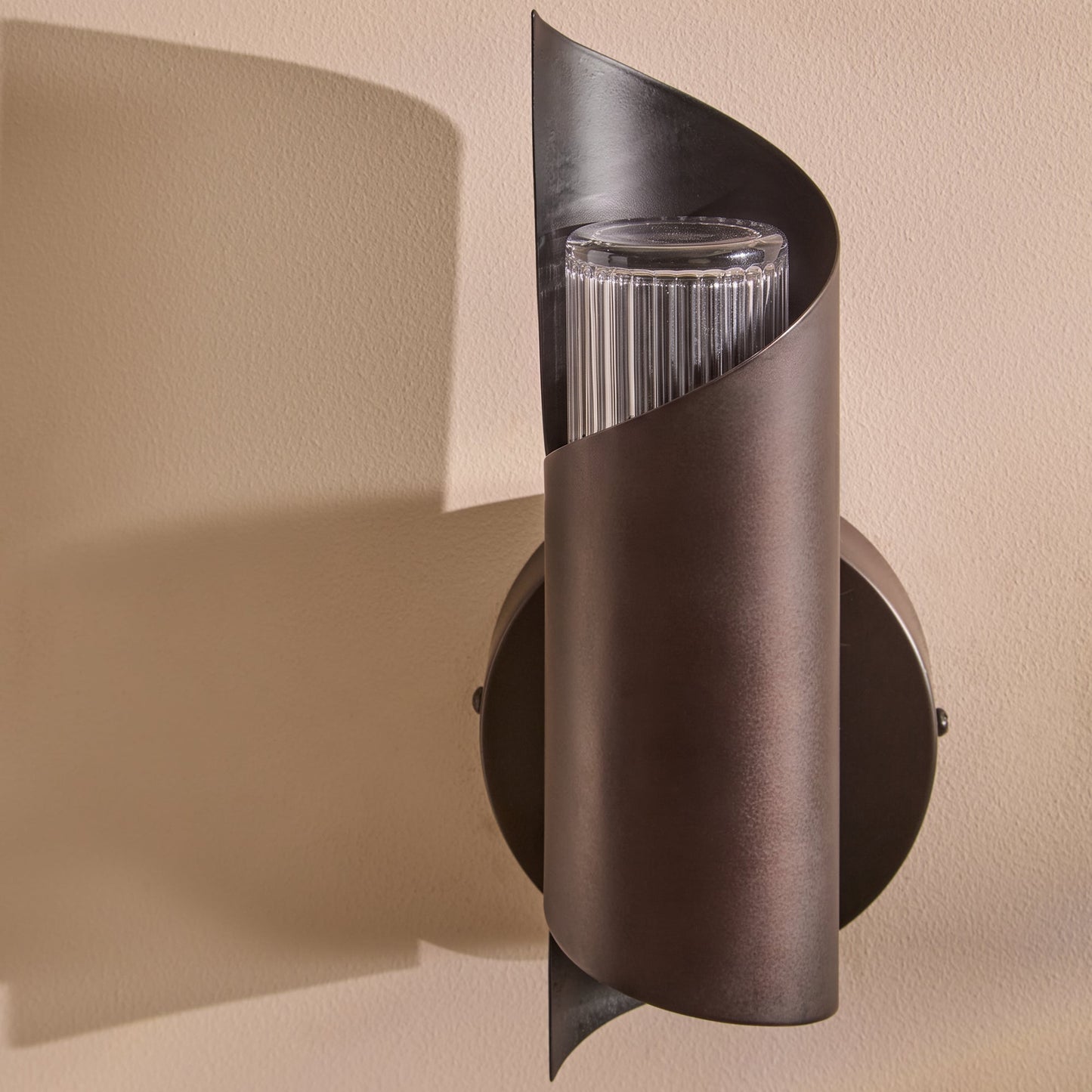 Levington 25cm IP44 Wall Light - Black Bronze - Laura James 