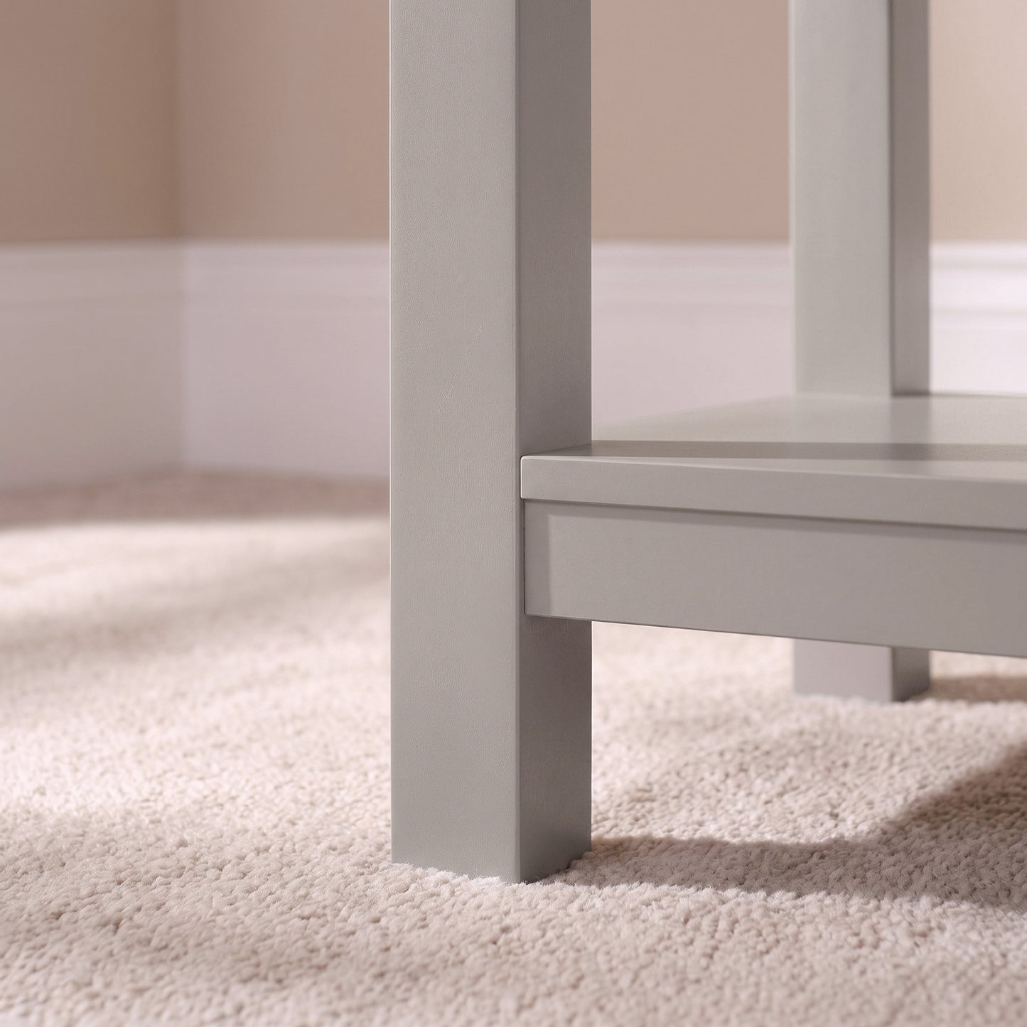 Bampton Stone Grey Side Table - Laura James 
