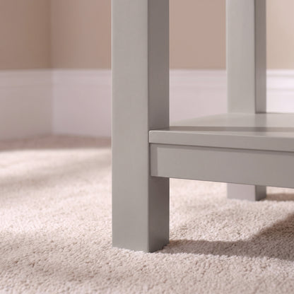 Bampton Stone Grey Side Table - Laura James 
