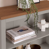 Bampton Stone Grey Tall  Bookcase - Laura James 