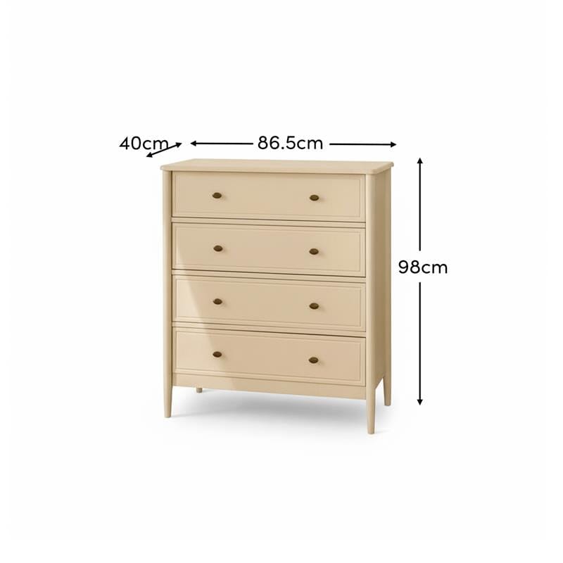 Aubrey 4 Drawer Chest of Drawers - Driftwood - Laura James 