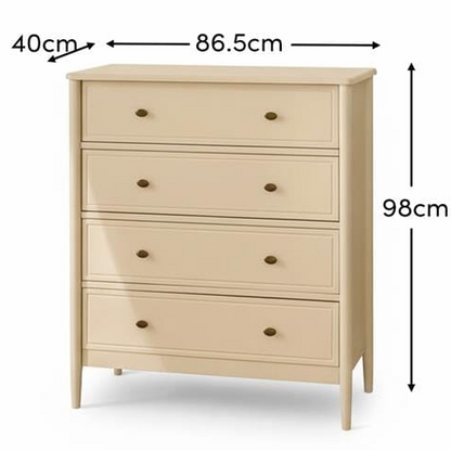 Aubrey 4 Drawer Chest of Drawers - Driftwood