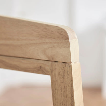 Ella Off White Boucle Bar Stool - Pale Oak Legs - Laura James 