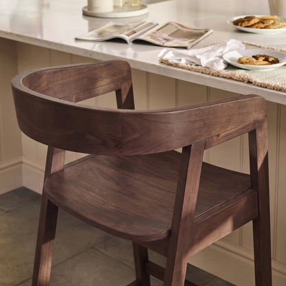 Ella Bar Stool - Coffee Brown - Laura James 