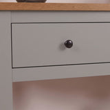 Bampton Stone Grey 2 Drawer Console Table - Laura James 