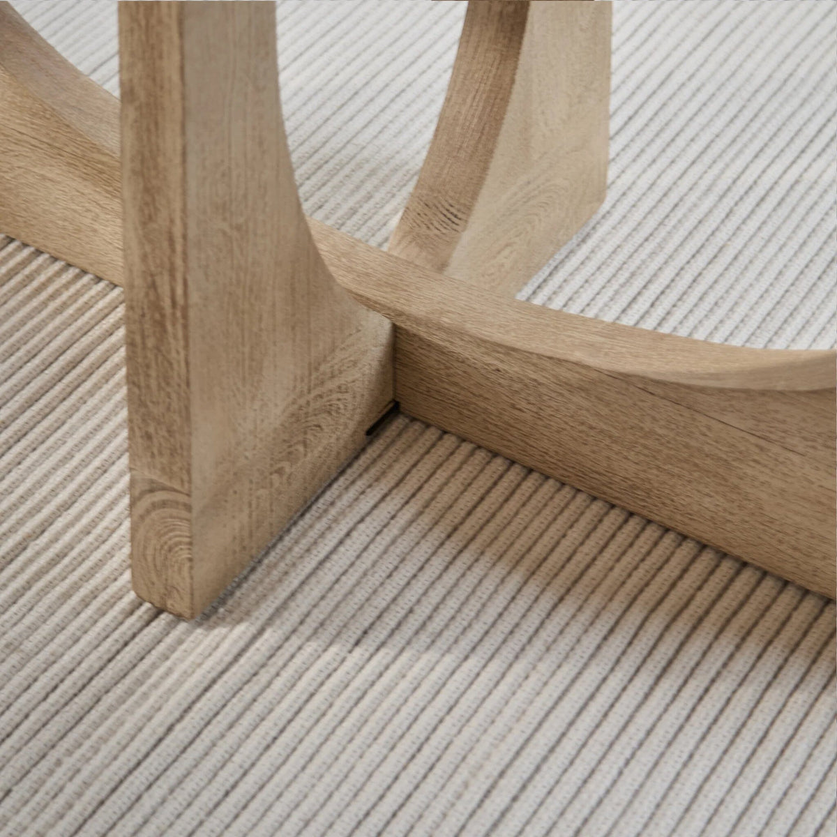 Jade 190cm Chalked Mango Wood Dining Table Set  - 6 Seater - Bella Boucle Dining Chairs - Chalked Mango Wood Legs - Laura James 
