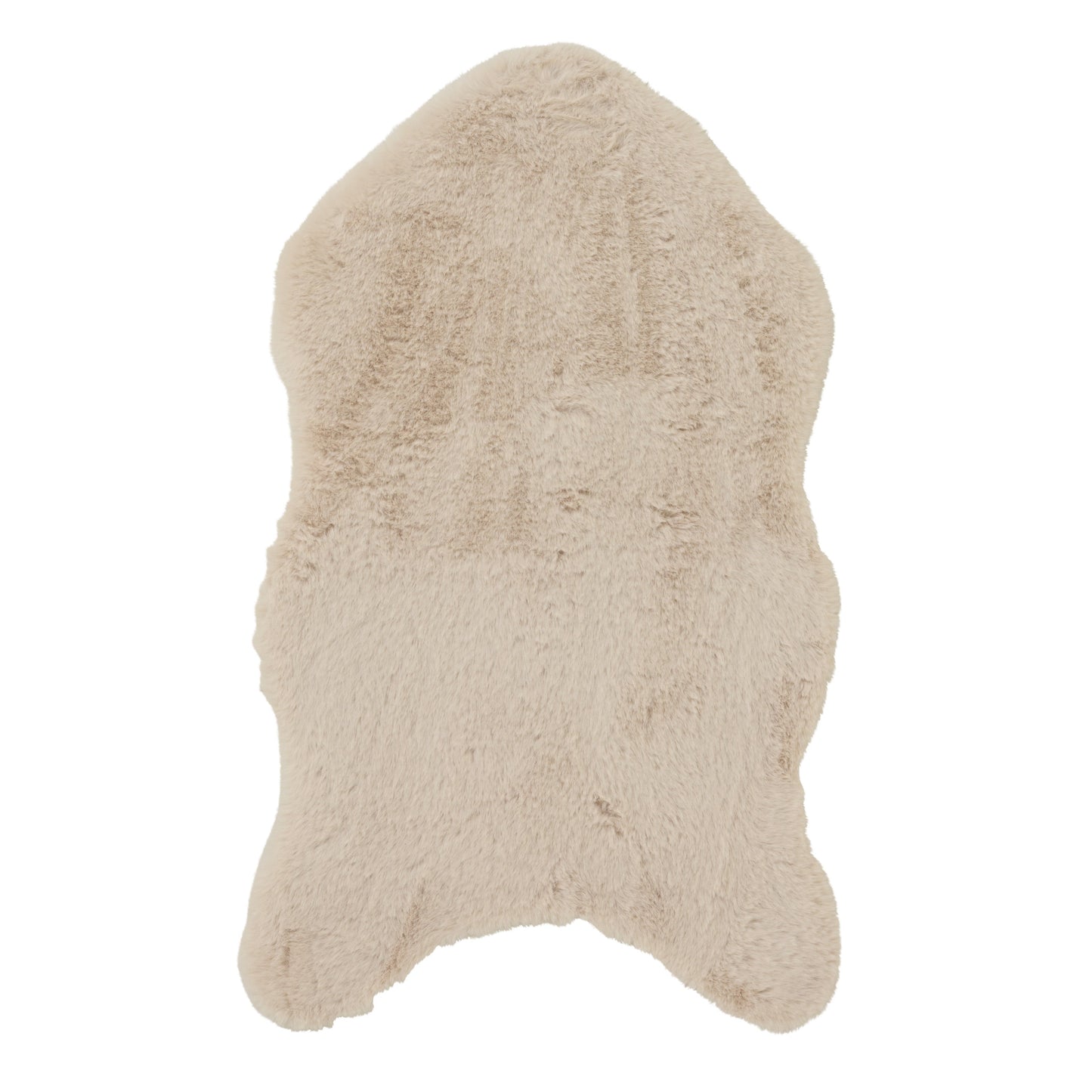 Invik 90 x 50cm Polyester Sheepskin - Off White - Laura James