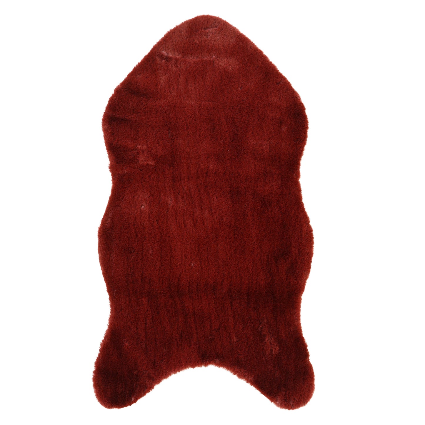 Invik 90 x 50cm Polyester Sheepskin - Burgundy Red - Laura James 